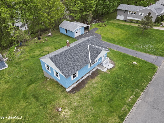 view from above of property