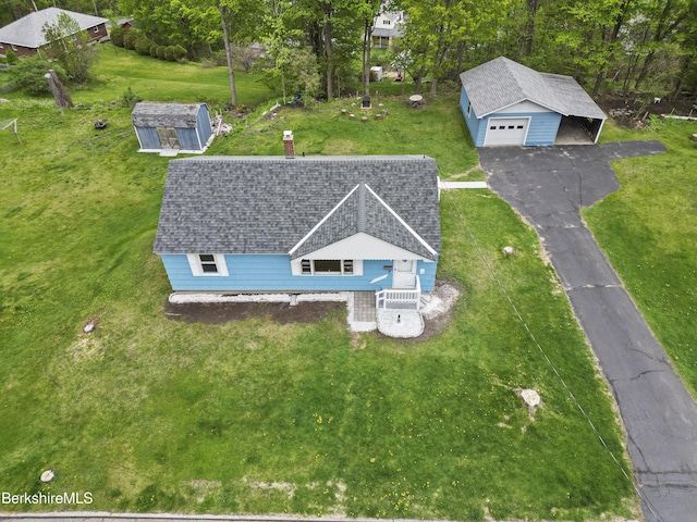 view from above of property