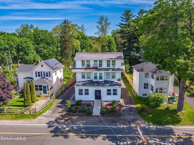 view from above of property