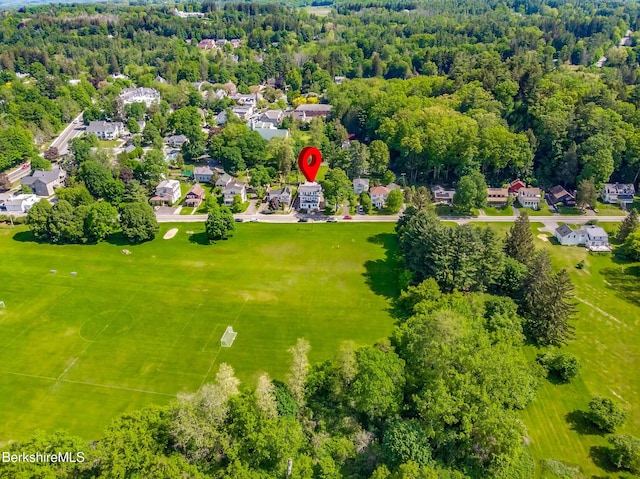 aerial view of residential area