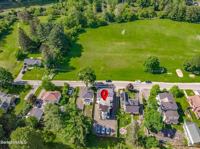 aerial perspective of suburban area