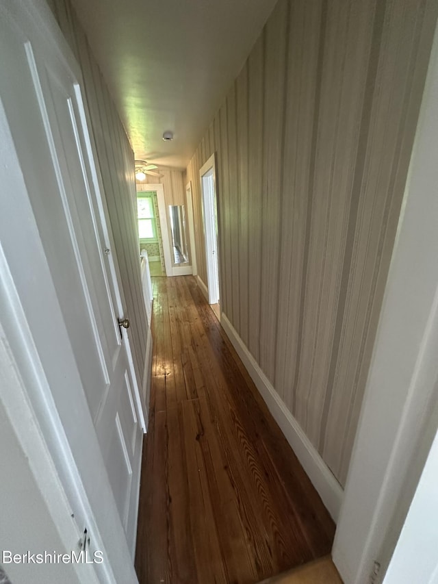 132-134 Crest St, North Adams, MA 01247 - corridor with dark wood-style flooring