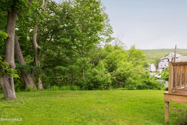 24 Front St Unit 22-24, Williamstown, MA 01267 - view of green lawn featuring a wooden deck