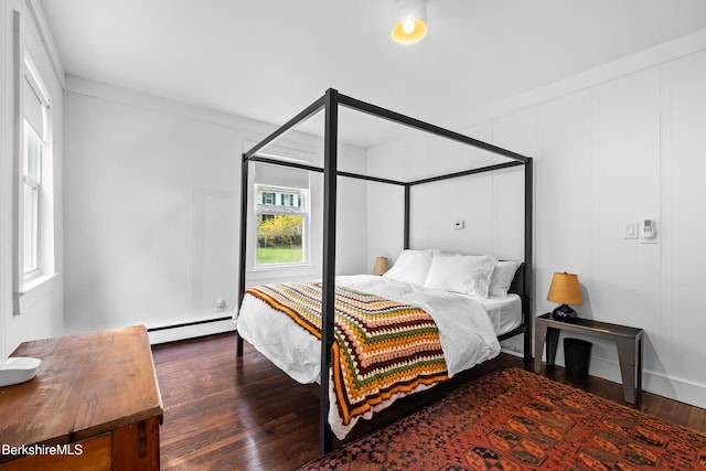 49 S St, Great Barrington, MA 01230 - bedroom featuring hardwood / wood-style floors and a baseboard radiator
