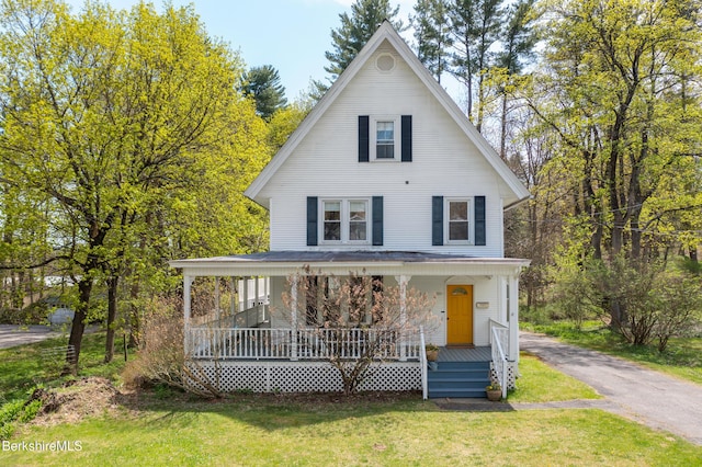 49 S St, Great Barrington, MA 01230 - rear view of property featuring a yard, a deck, and stairs