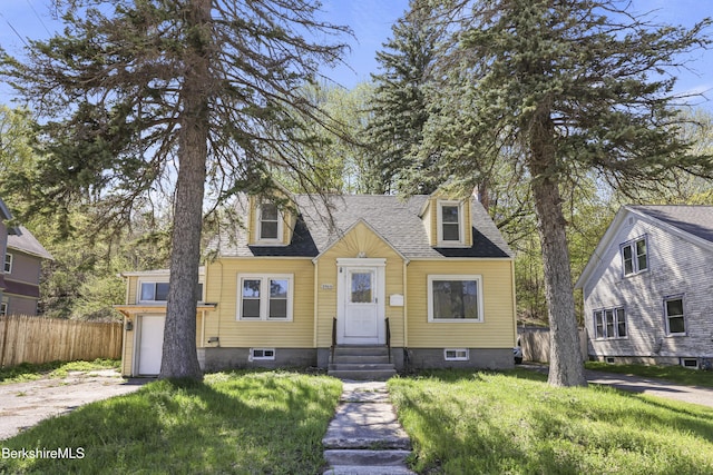 2461/2 Columbia St, Adams, MA 01220 - new england style home featuring entry steps, fence, and a shingled roof