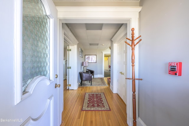 92 Elm St, Pittsfield, MA 01201 - hallway with light wood-type flooring and baseboards