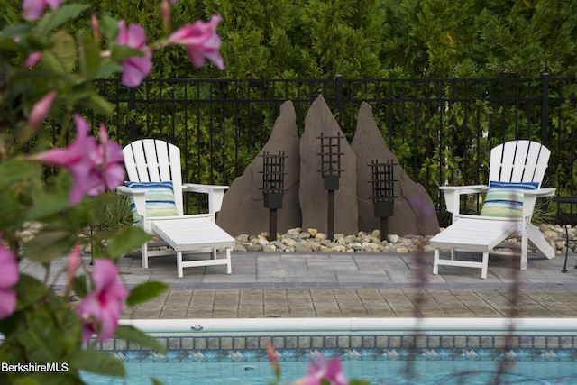 view of pool with a patio area