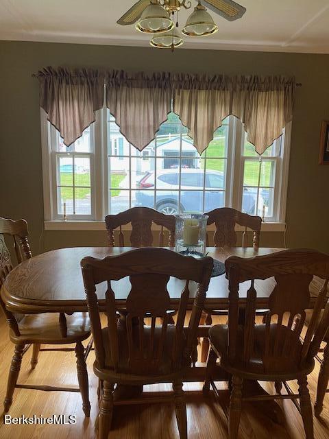 16 Woodlawn Ave, North Adams, MA 01247 - dining area with wood finished floors
