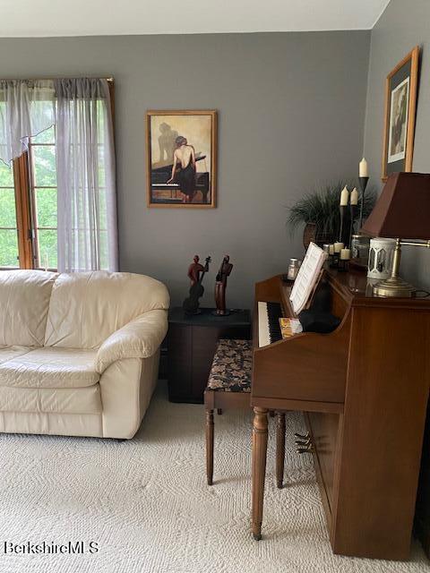 16 Woodlawn Ave, North Adams, MA 01247 - living area with light colored carpet
