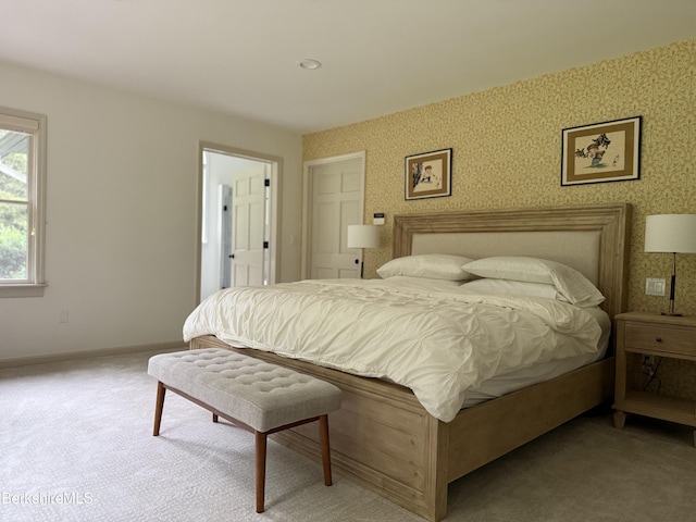 26 N Egremont Rd, Great Barrington, MA 01230 - bedroom featuring carpet flooring and wallpapered walls