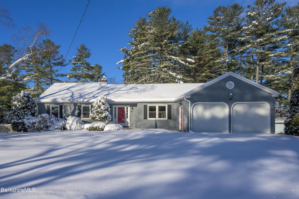 ranch-style house with a garage