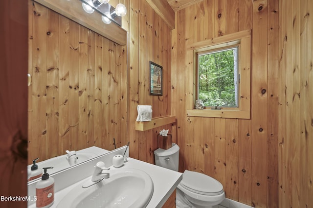 112 Silver St, Lanesborough, MA 01237 - bathroom with wooden walls and vanity