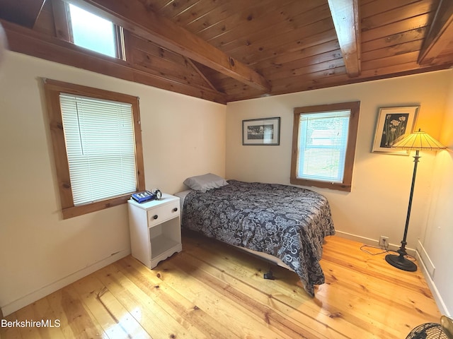 8 Brook Ln, Becket, MA 01223 - bedroom featuring light wood-type flooring and wood ceiling