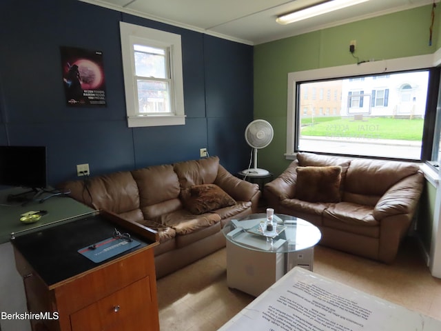 16-18 Hoosac St, Adams, MA 01220 - living area with ornamental molding
