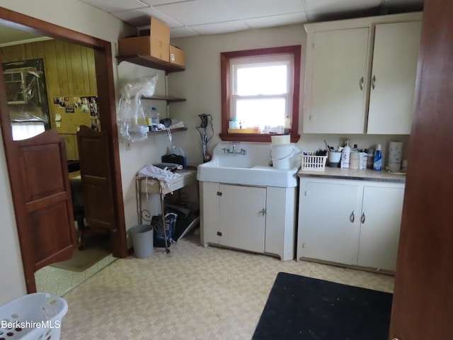 16-18 Hoosac St, Adams, MA 01220 - laundry room featuring light floors and a sink
