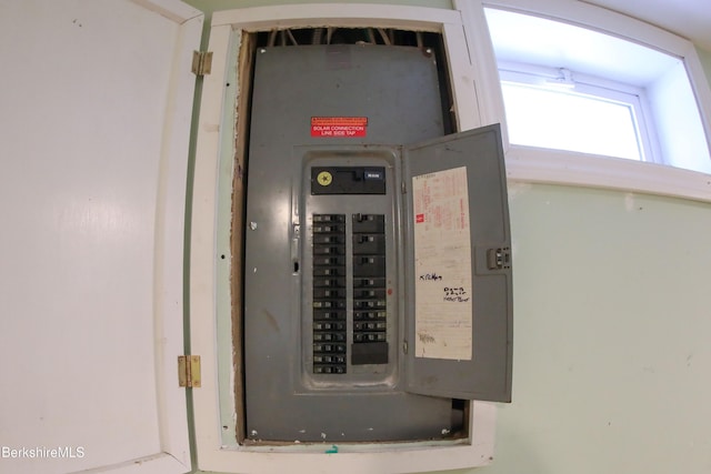 utility room with electric panel