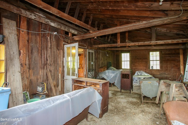 31 Oxbow Rd, Charlemont, MA 01339 - miscellaneous room featuring lofted ceiling