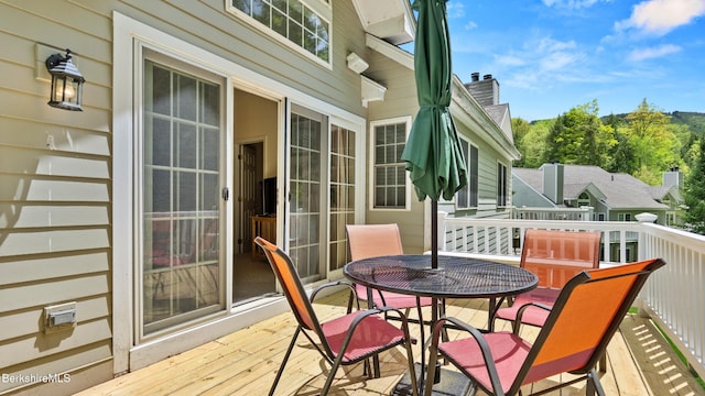 9074 Mountainside Dr, Hancock, MA 01237 - deck featuring outdoor dining area