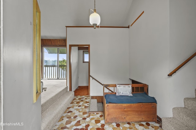 73 Narragansett Ave, Lanesborough, MA 01237 - staircase featuring carpet flooring