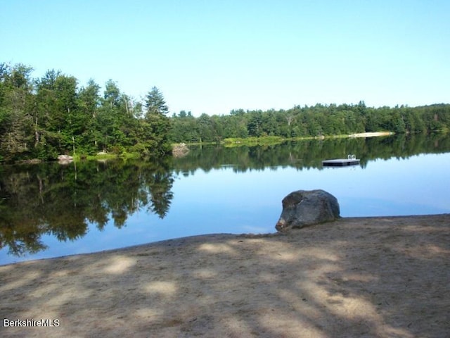 841 Moberg Rd, Becket, MA 01223 - water view with a forest