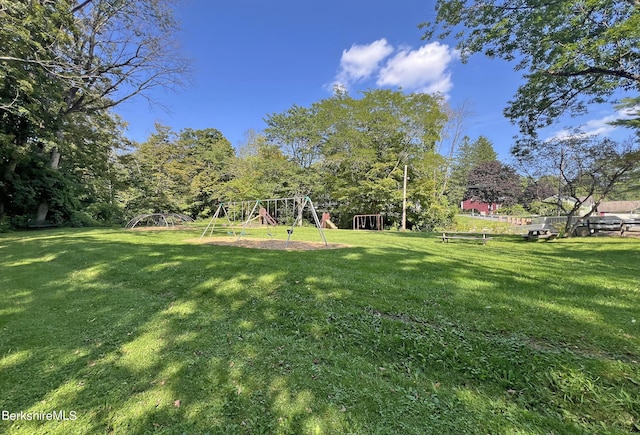 1 Train Hill Rd, Stockbridge, MA 01262 - view of yard featuring a playground