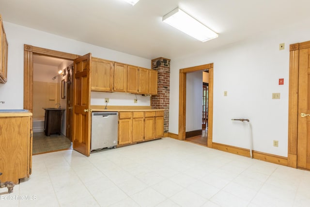 kitchen featuring dishwasher