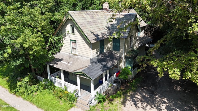 birds eye view of property