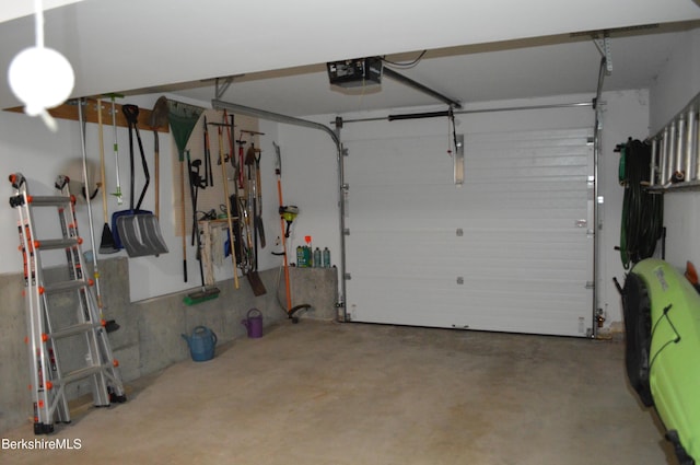 345 Big Bass Ln, Becket, MA 01223 - garage with a garage door opener