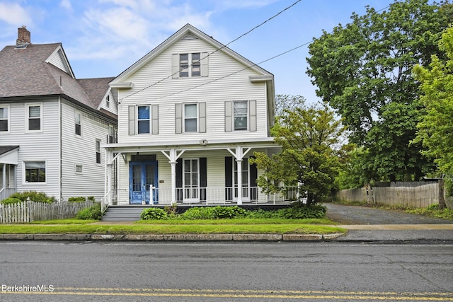 232 First St, Pittsfield, MA 01201 - view of front of property featuring a porch and asphalt driveway