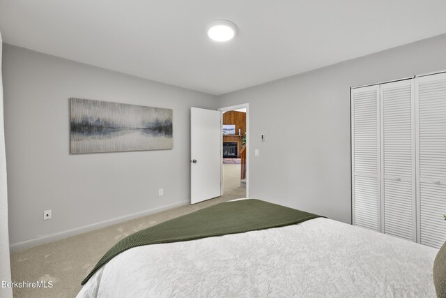 94 Corey Rd Unit D, Hancock, MA 01237 - bedroom with carpet floors, baseboards, and a closet