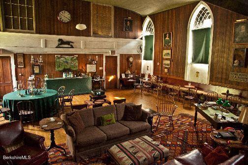 3 Swamp Rd, West Stockbridge, MA 01266 - community lobby with wooden walls