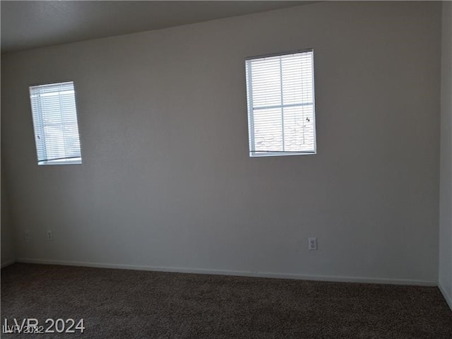 view of carpeted empty room