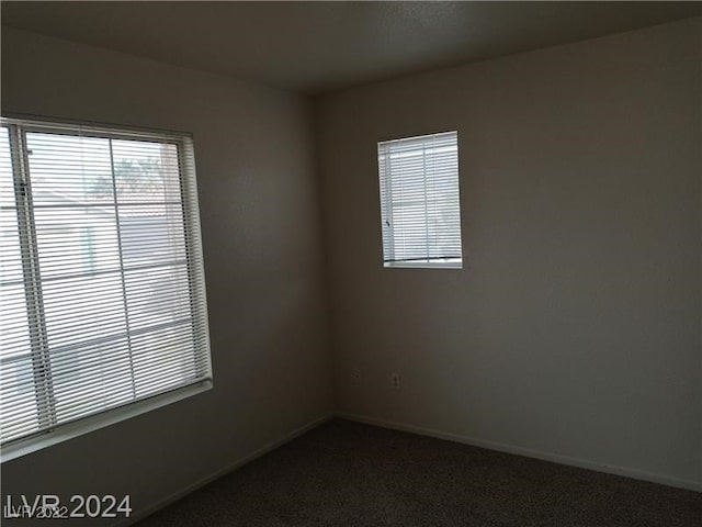 spare room featuring carpet floors