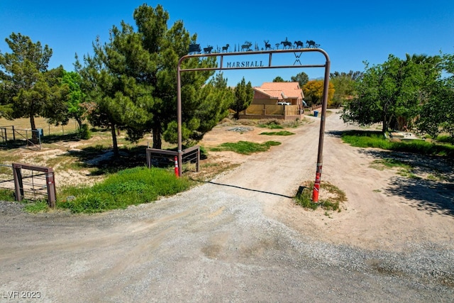 view of road