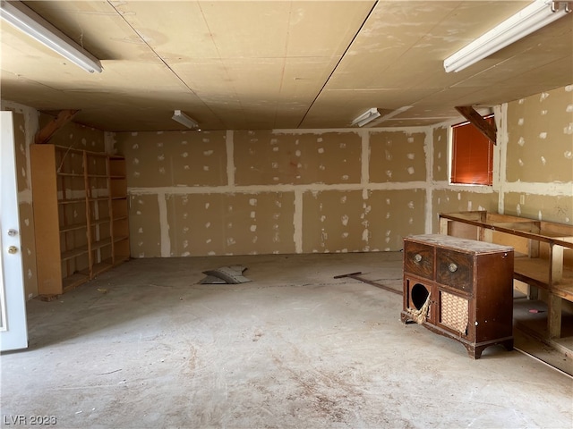 view of basement