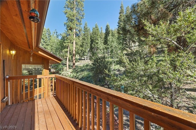 4095 Tyrol Way, Mount Charleston, NV 89124 - view of wooden deck