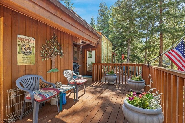 4095 Tyrol Way, Mount Charleston, NV 89124 - view of deck