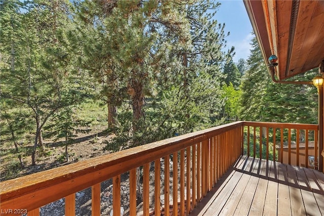 4095 Tyrol Way, Mount Charleston, NV 89124 - view of wooden deck