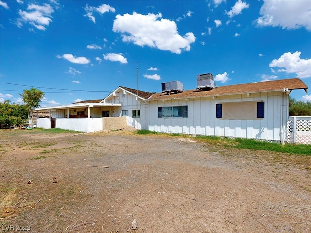 view of rear view of property