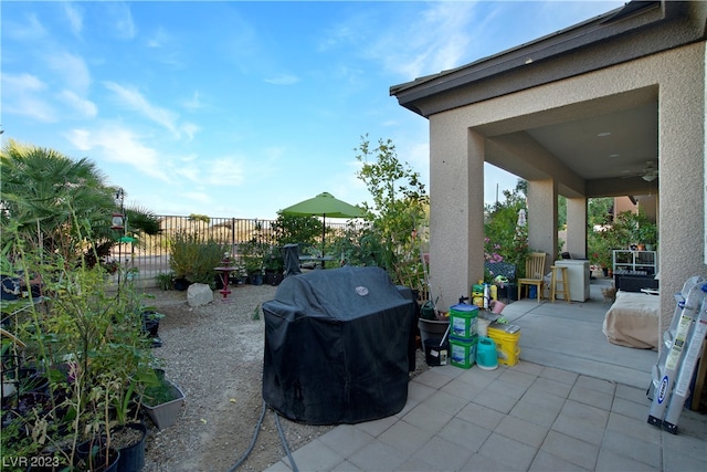 view of patio / terrace with grilling area