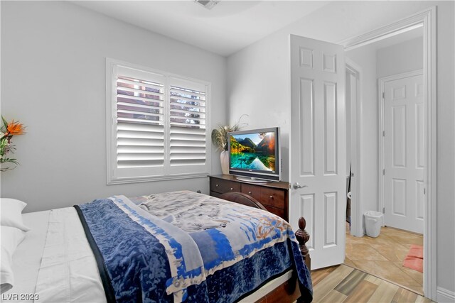 view of tiled bedroom