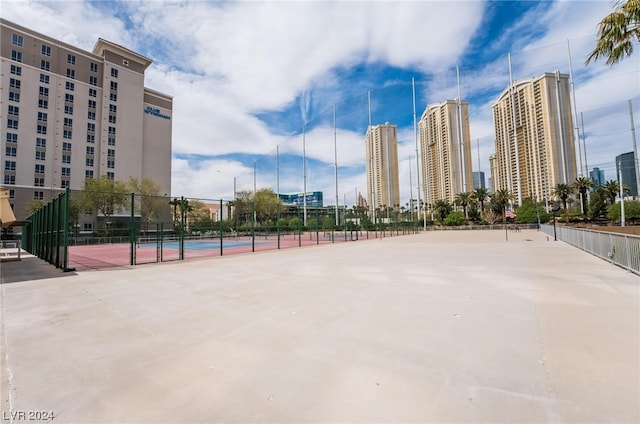 view of tennis court