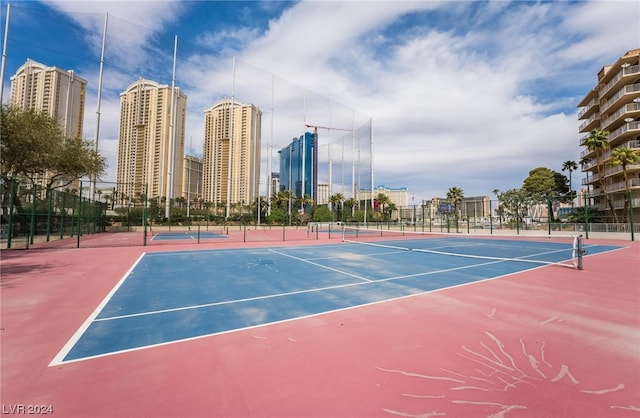 view of tennis court