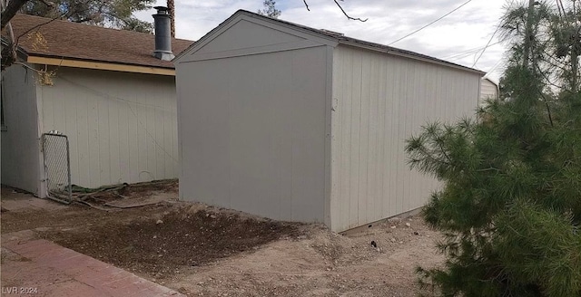 view of shed / structure