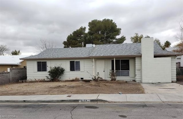 view of ranch-style house