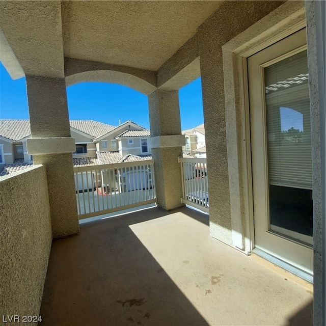 view of balcony