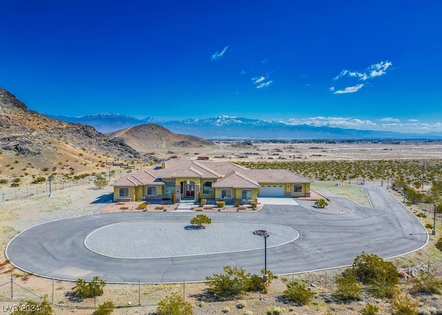 exterior space with a mountain view