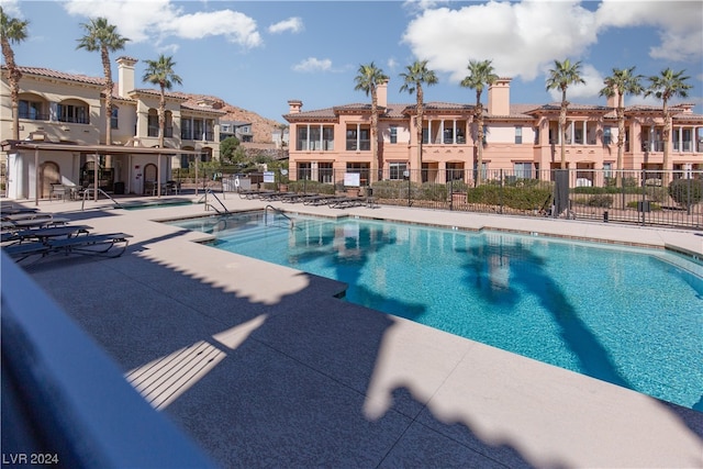 view of pool with a patio area