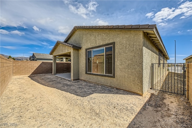 view of back of property